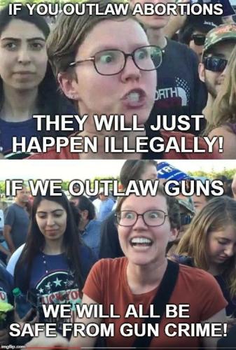 Guns vs. Abortion Libtards