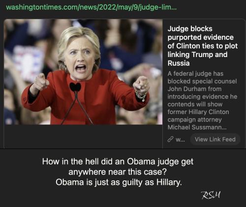 Obama judge & Durham