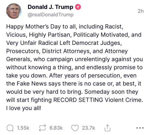 Trump Happy Mothers Day