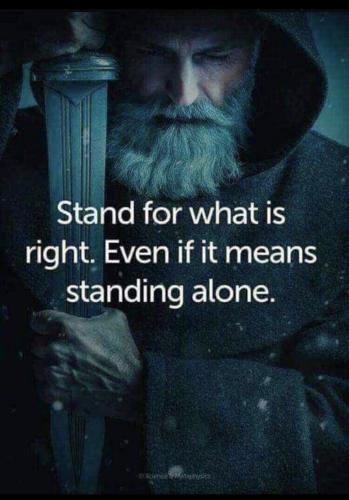 STAND FOR WHAT IS RIGHT