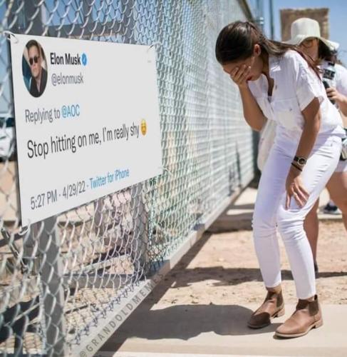 Elon Musk to AOC stop hitting on me Im really shy