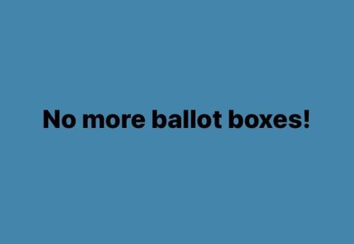 BALLOT BOXES