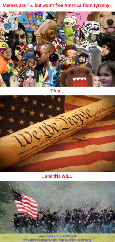 less memes more patriots