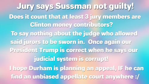 Sussman judge and jury corrupt