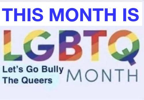 Lets go bully the queers month