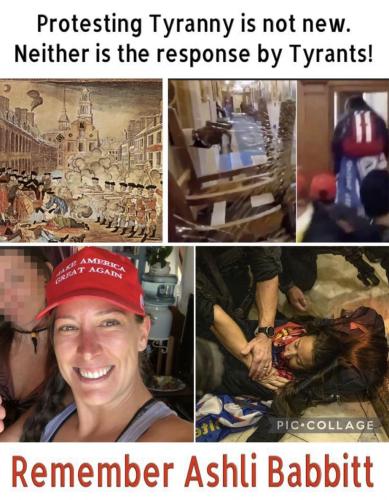 M protesting