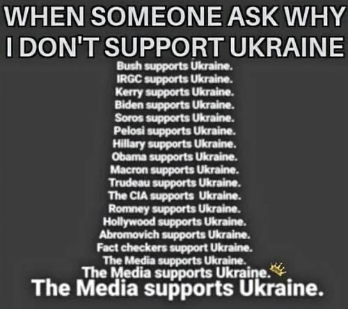 supports Ukraine