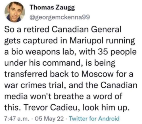 Canadian General captured in Mariupol