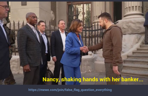 Nancy with banker