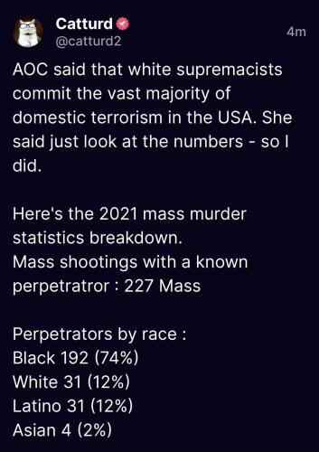AOC mass murders by race