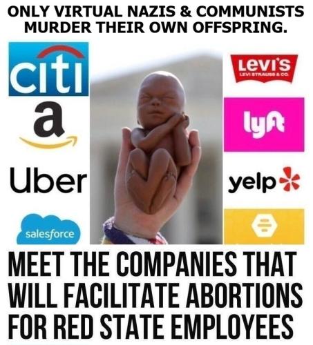 Only Virtual Nazis and Communists Murder their own offspring