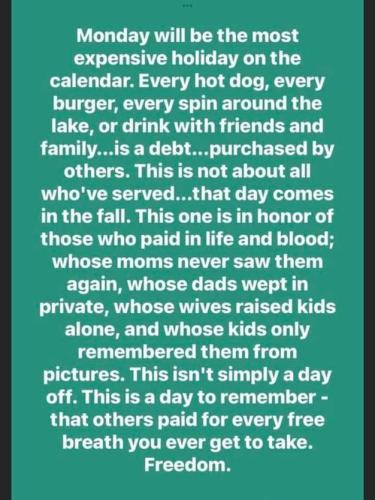 memorial day truth