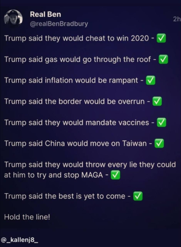 TRUMP SAID
