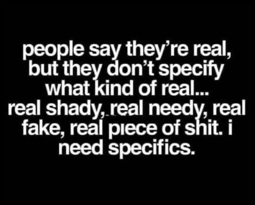 people say they're real