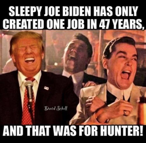Biden created only 1 job - for Hunter