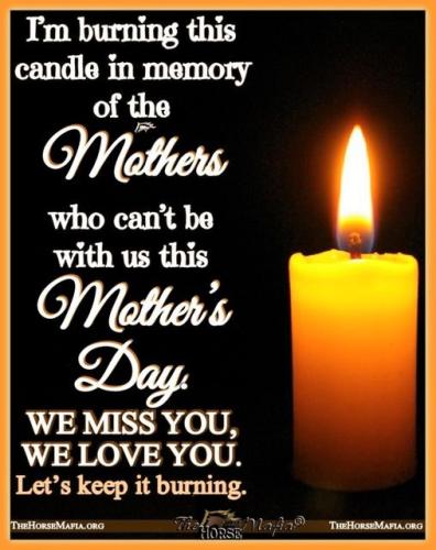 050622 - burning candle Mother's Day