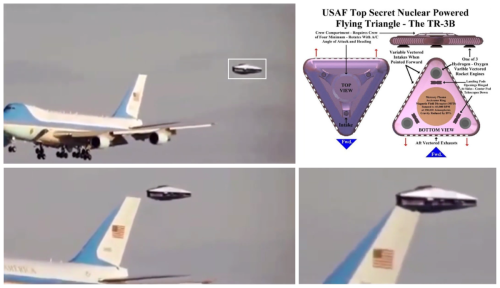 TR-3B Escorting Air Force 1 In Seattle 2016