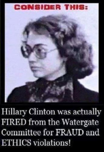 hillary got fired because