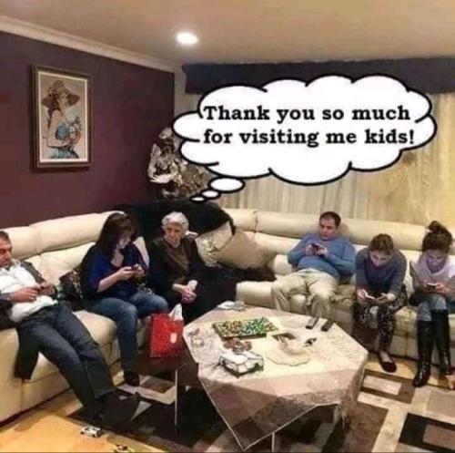 thanks you for visiting me grandma