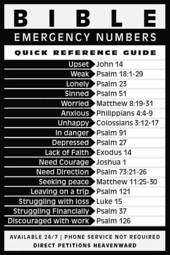 Bible Emergency Numbers