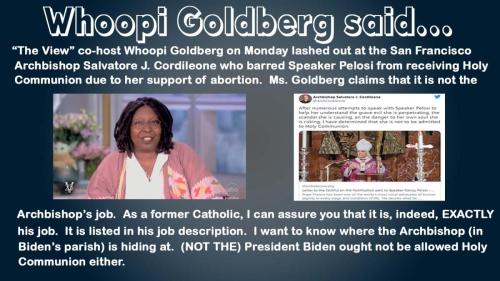 Whoopi Needs To Go To Church