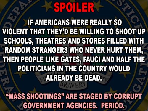 mass shootings staged