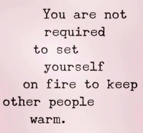 Keeping people warm...