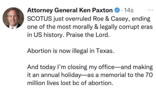 abortion illegal TX