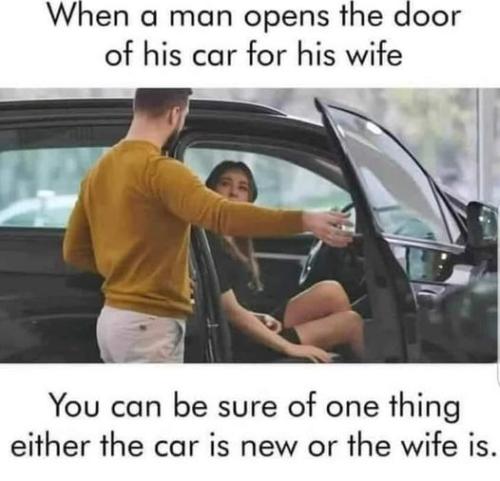 when a man opens the door