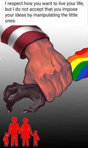 i respect you stay away from our children