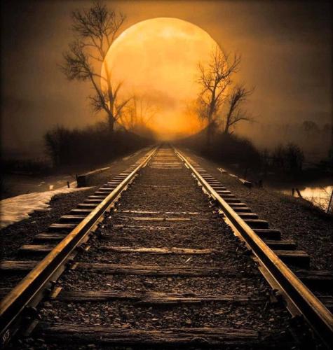 Good Night 18 - Railroad tracks