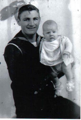 Harold Whitfield with oldest son, Dean.