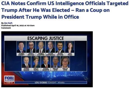 US Intell ran coup Trump