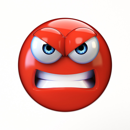 Red mad face