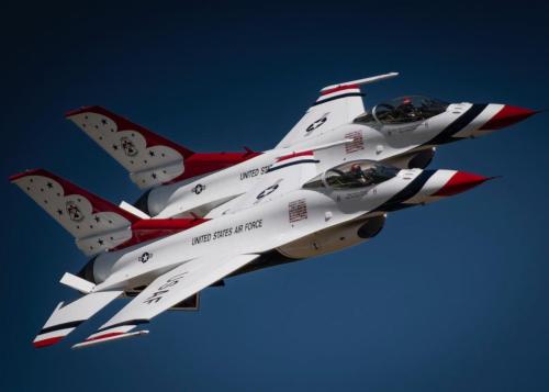 Thunderbirds formation flying