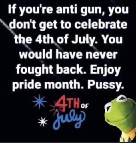 if your anti gun then