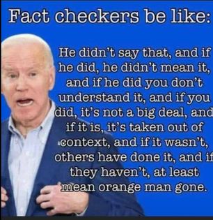 fact checkers orange man gone