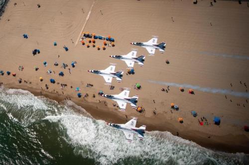 Thunderbirds over the beach