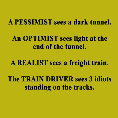 Pessimist, Optimist, Realist