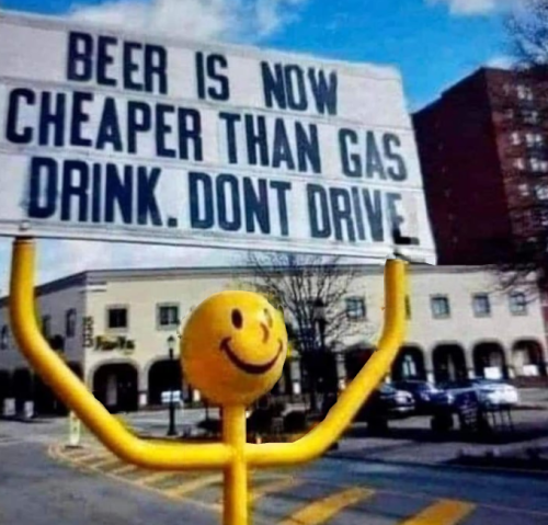 beer is now cheaper than gas