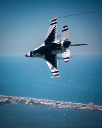 Thunderbird over the sea