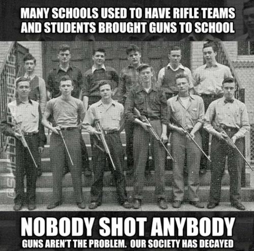 Guns in schools...