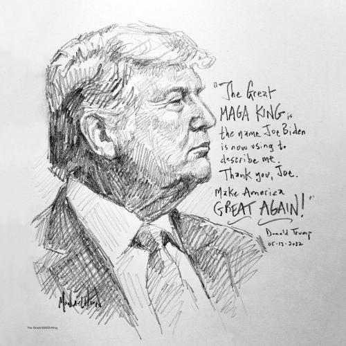 Great MAGA King painting