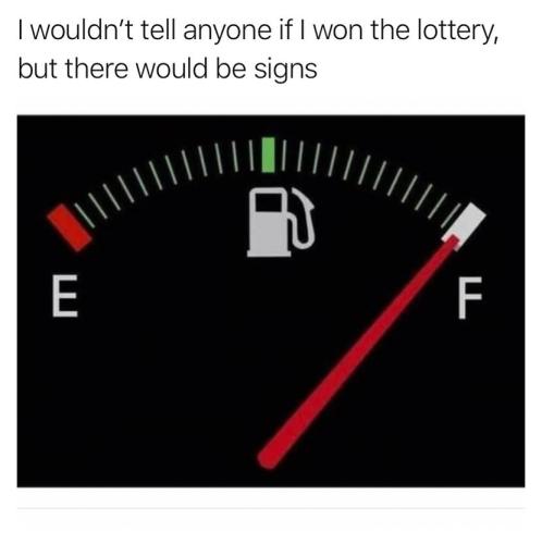 Won the lottery