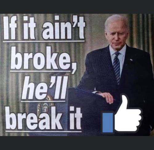 He will break it