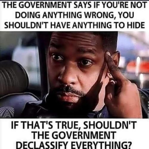 nothing wrong, nothing to hide