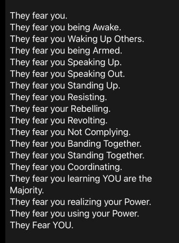 fear you