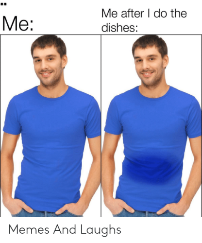 after doing dishes