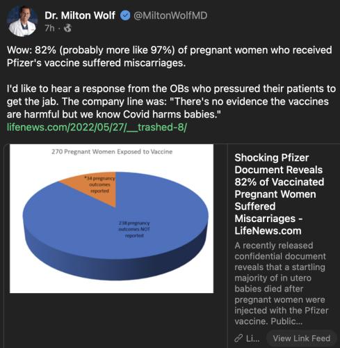 82% miscarrigages
