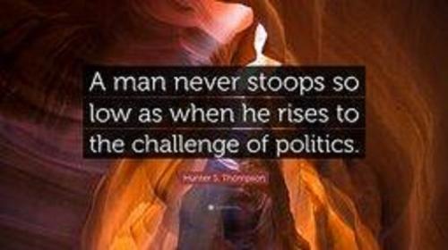 A man never stoops so low